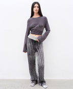 ‘Winter Date’ Knitted Straight Pants with Elastic Waistband