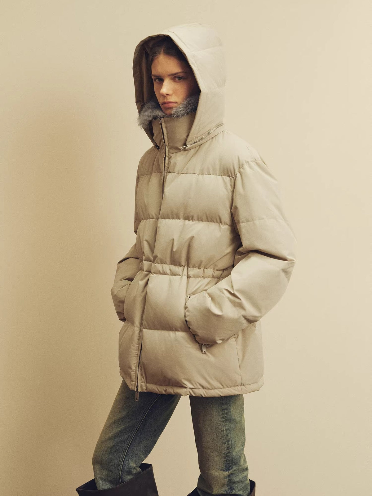 Firelady Fur Women's Fur-Trim Down Parka | Detachable Fox Fur Hood & 90% White Goose Down Fill “Frost Wild”