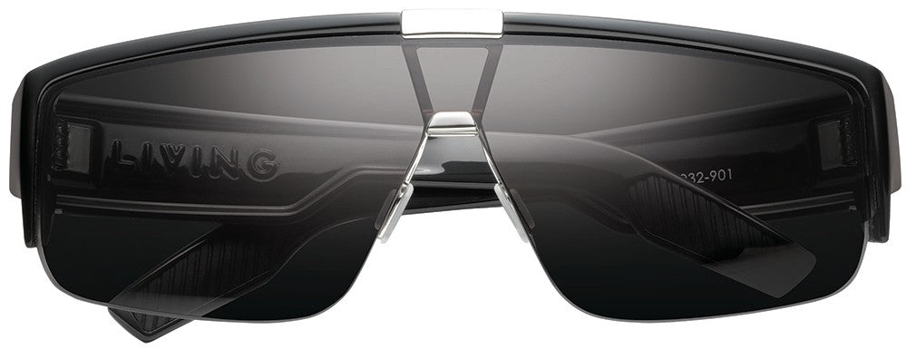Living Sunglasses | Polished Black & Grey Lens