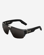 Living Sunglasses | Polished Black & Grey Lens