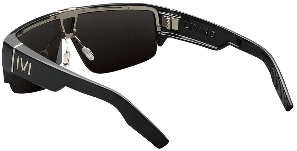 Living Sunglasses | Polished Black & Grey Lens