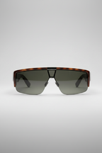 IVI Living Sunglasses Polished Classic Tortoise | Green Grey Lens