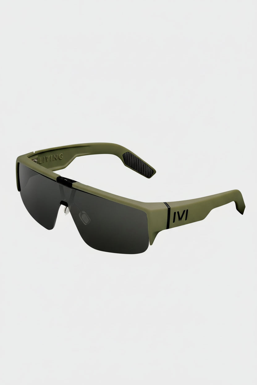 IVI Living Sunglasses Matte Olive | Green Grey Lens