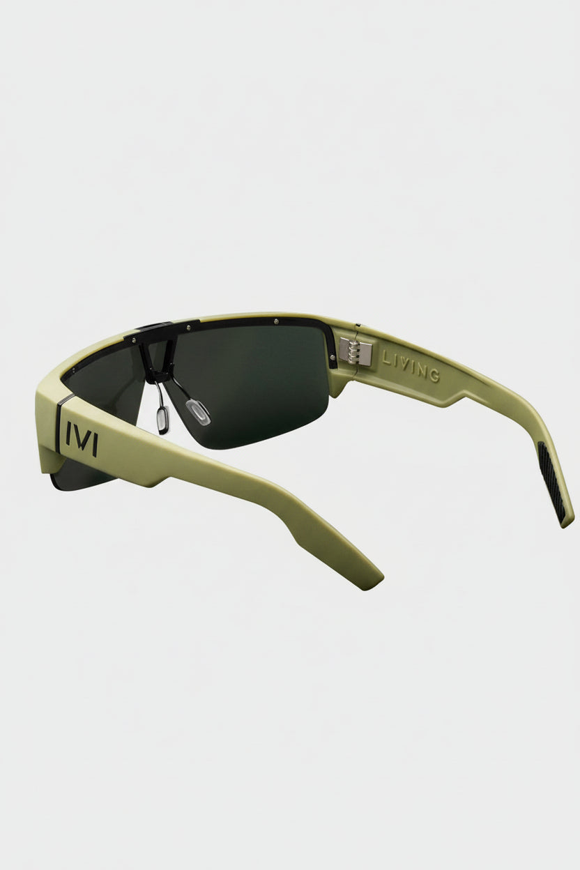 IVI Living Sunglasses Matte Olive | Green Grey Lens