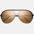 Division Sunglasses Polished Black | Gold/Bronze