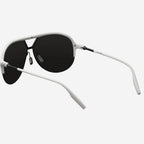 Division Sunglasses Matte White and Black | Grey Lens