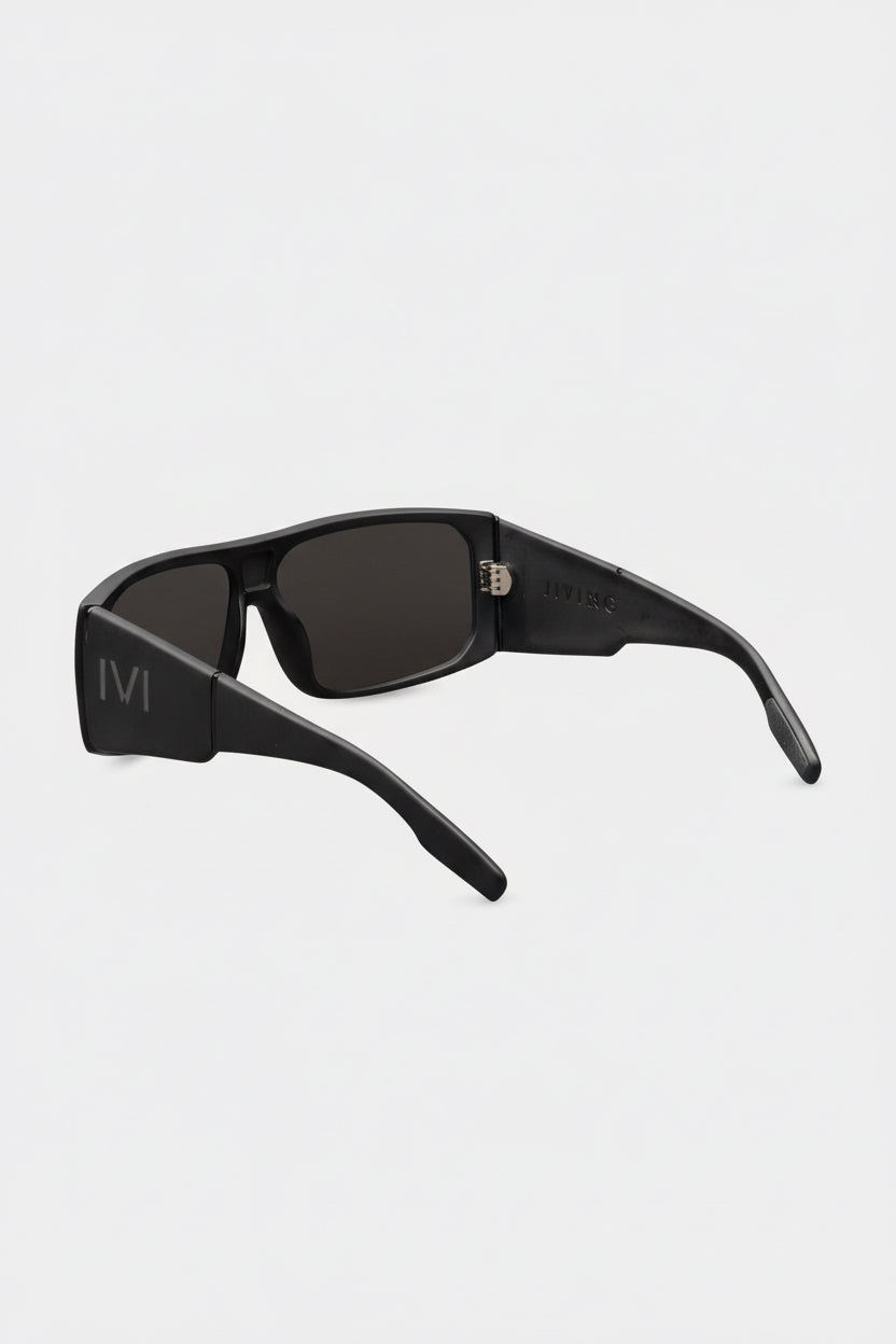 Jiving Sunglasses | Polished Black + Grey Lens
