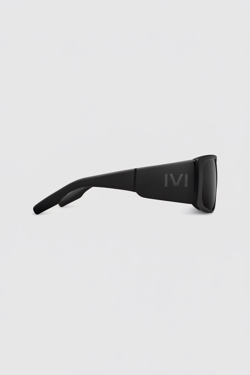 Jiving Sunglasses | Polished Black + Grey Lens