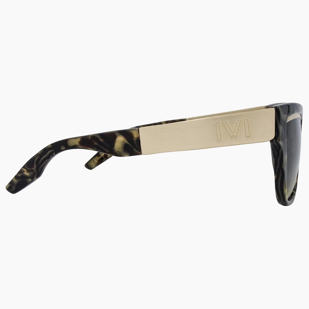 Dusky Sunglasses Polished Tigers Eye with Brushed Gold | Bronze Gradient Lens