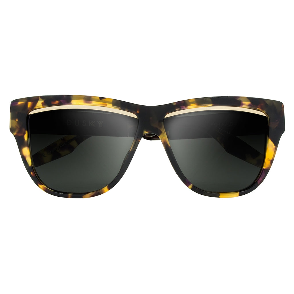 Dusky Sunglasses Polished Vintage Tortoise Brushed Black | Grey Lens