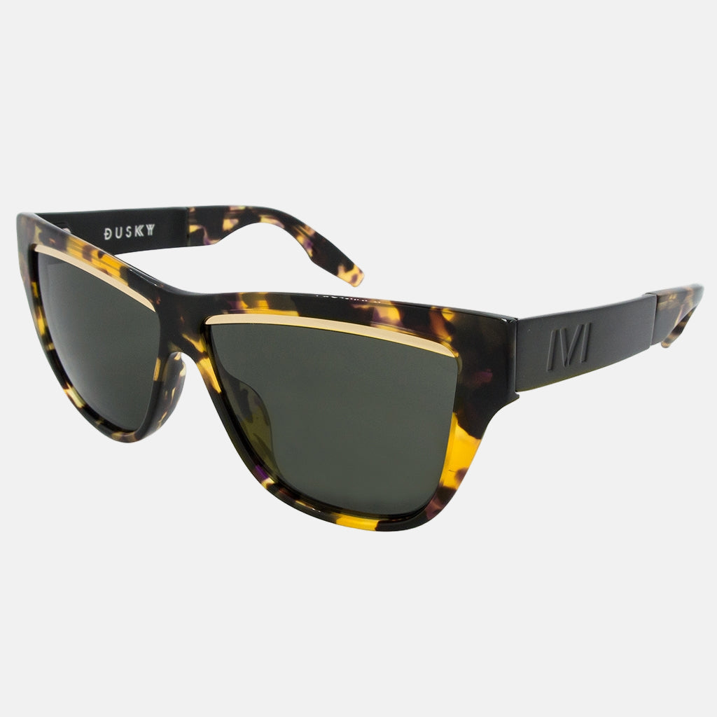Dusky Sunglasses Polished Vintage Tortoise Brushed Black | Grey Lens