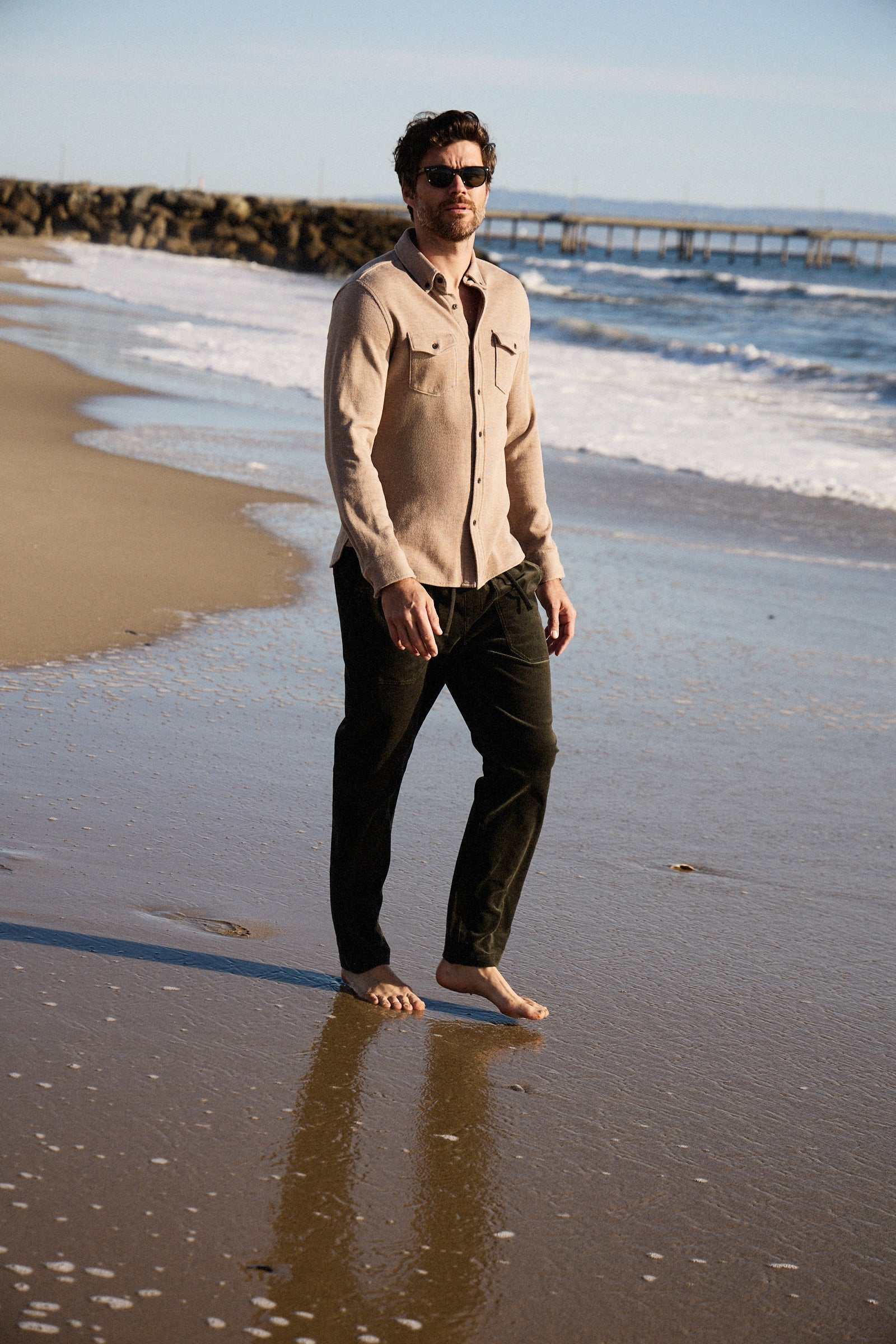 Tyler Corduroy Utility Pant | Peat Moss