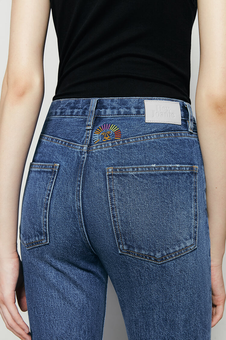Activity Grrrl High Rise Kick Crop Jeans | HJ017