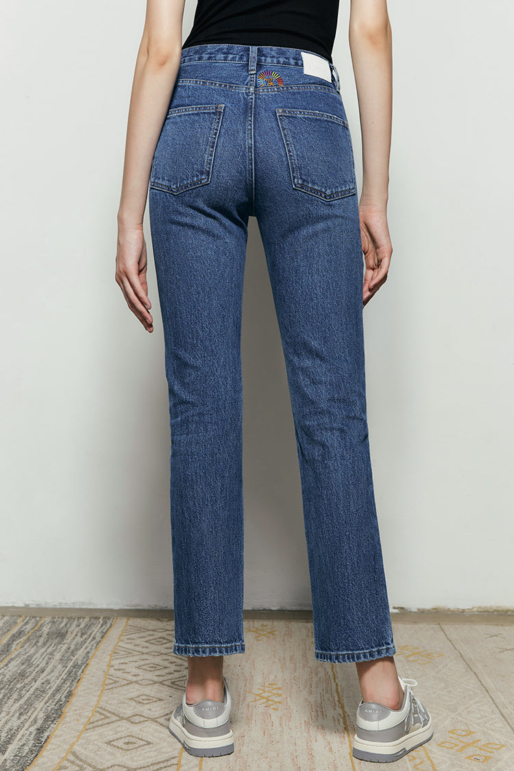 Activity Grrrl High Rise Kick Crop Jeans | HJ017