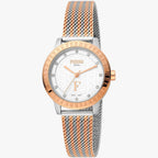 Ferre Milano Classic Watch | Women | Stainless Steel + White Dial