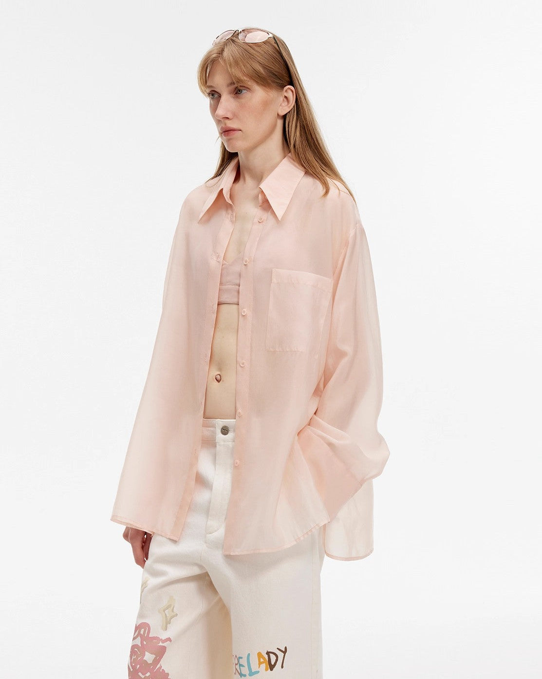 Wave Relaxed Cupro-Amino Shirt ‘Hazy Spring’