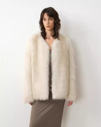 Romantic Nordic Imported Colorful Fox Fur Coat