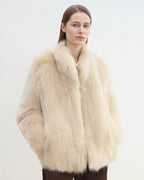 'Long Nocturne' Fox Fur Retro Short Coat