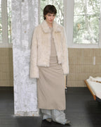 Fireladyfur Women's Short Wool Sheepskin Coat ‘Blackmoon Berlin’