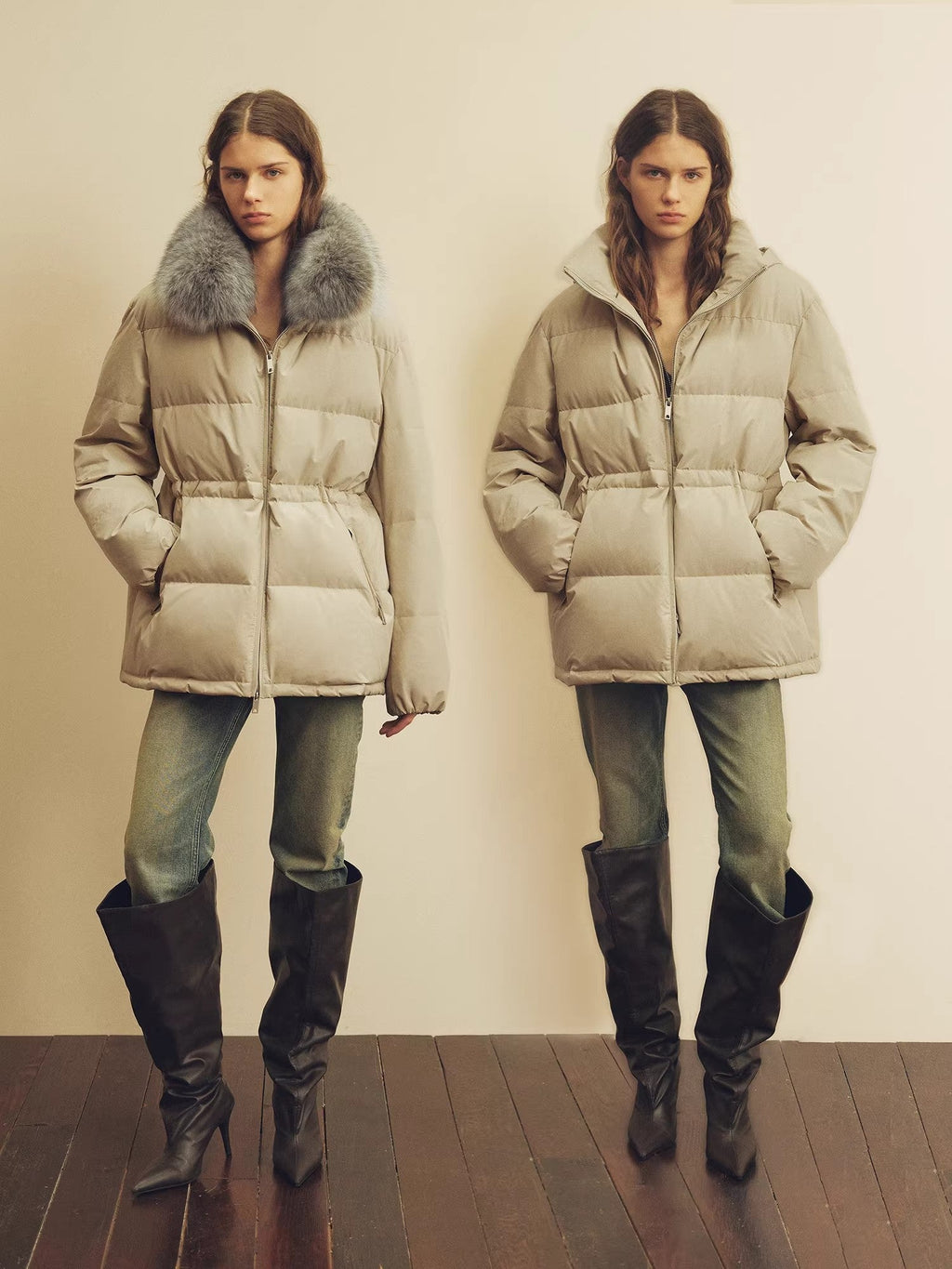 Firelady Fur Women's Fur-Trim Down Parka | Detachable Fox Fur Hood & 90% White Goose Down Fill “Frost Wild”