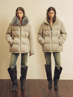 Firelady Fur Women's Fur-Trim Down Parka | Detachable Fox Fur Hood & 90% White Goose Down Fill “Frost Wild”