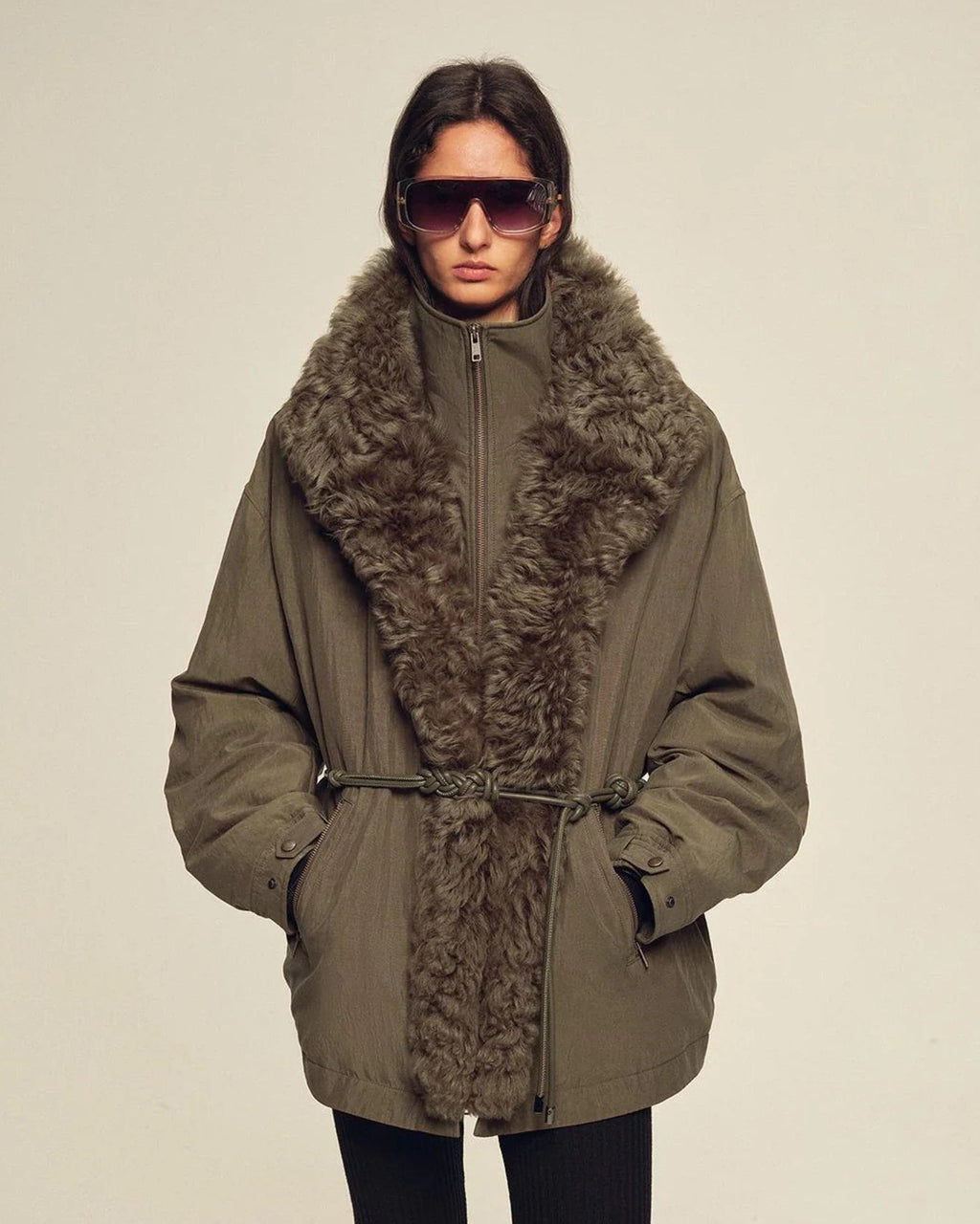 Firelady Fur Women's Detachable Toscana Shearling-Lined Parka Jacket "The Wizard of Oz"