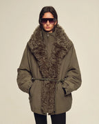 Firelady Fur Women's Detachable Toscana Shearling-Lined Parka Jacket "The Wizard of Oz"
