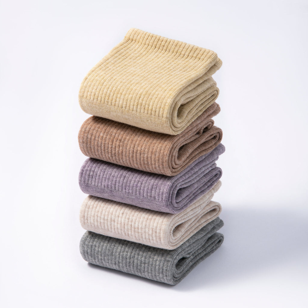 Serene Socks Adult Organic Cotton Non-Slip Socks 4 Seasons Lemon | 2 Pairs