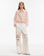 Wave Relaxed Cupro-Amino Shirt ‘Hazy Spring’
