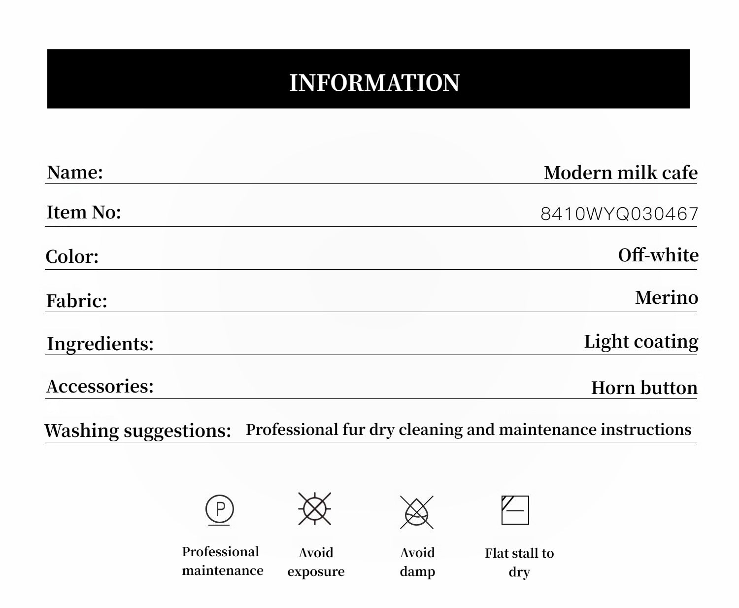 'Modern Milk Cafe' Hill Fur Merino Sheepskin Fur Women's Jacket