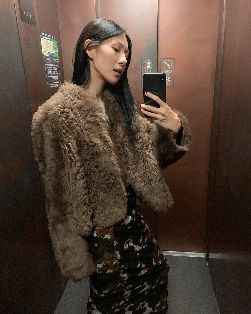 Fireladyfur Tuscan Sheepskin Coat ‘Morning Mist Fairy’