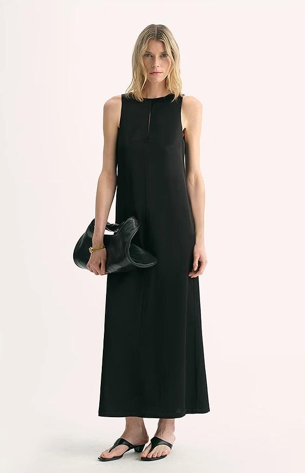 Fireladyfur Women's Acetate Wool A-Line Dress ‘Corridor Stride’