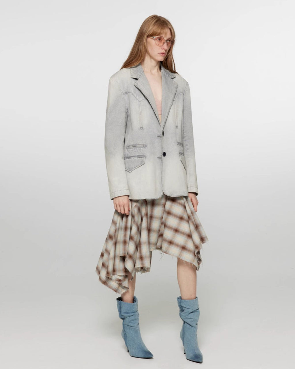 Fireladyfur Loose Fit Denim Blazer ‘Discover Denim’