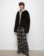 Fireladyfur Women's Short Wool Sheepskin Coat ‘Blackmoon Berlin’