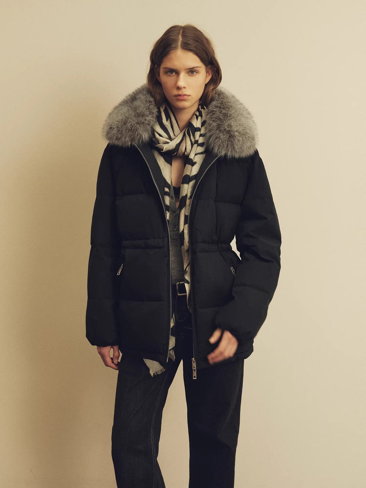 Firelady Fur Women's Fur-Trim Down Parka | Detachable Fox Fur Hood & 90% White Goose Down Fill “Frost Wild”