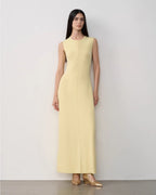 Fireladyfur Women's Merino Wool Knit Dress ‘Island Letters’