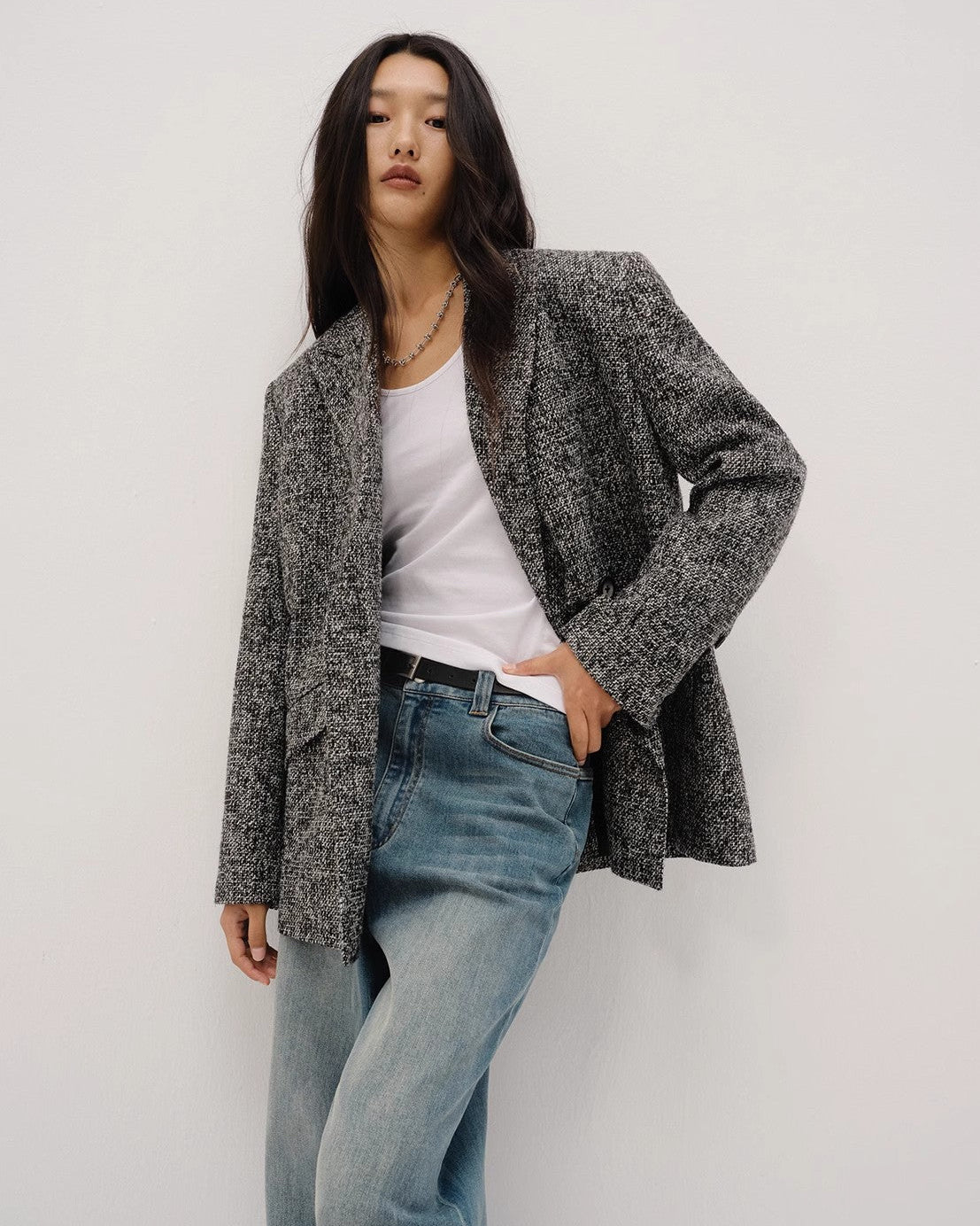 ‘Long Night Meteor’ Limited Edition Italian Yarn Tweed Suit Jacket