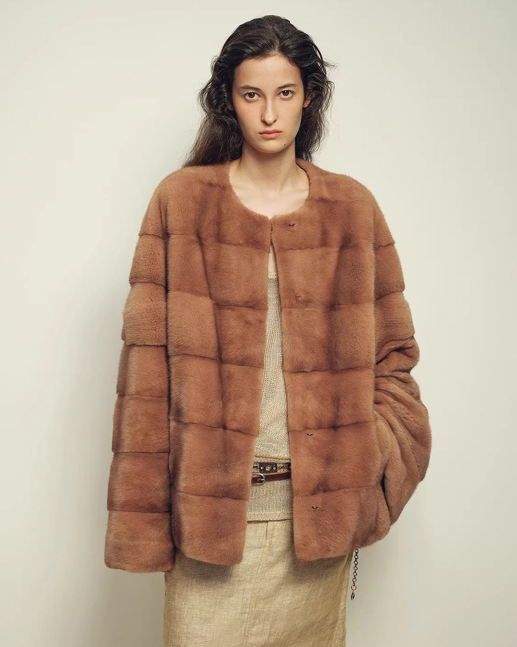 Fireladyfur Women's Purple Label Mink Coat | Horizontal Spine Tailoring | 'Legacy Mink'