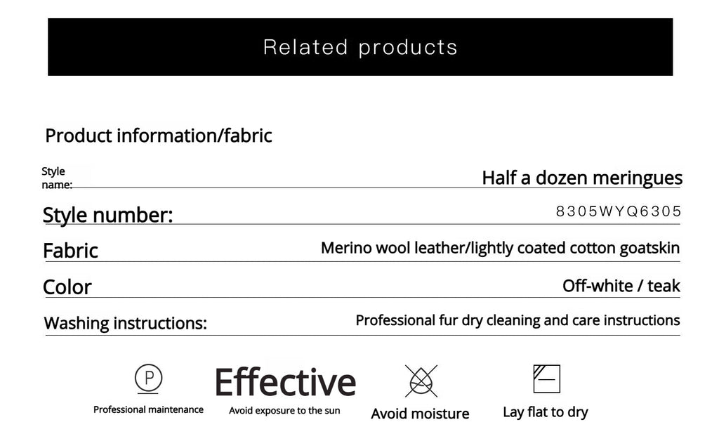 Women's Shearling Leather Coat | Short Navy Collar Merino Wool Blend ‘Butter Crisp’