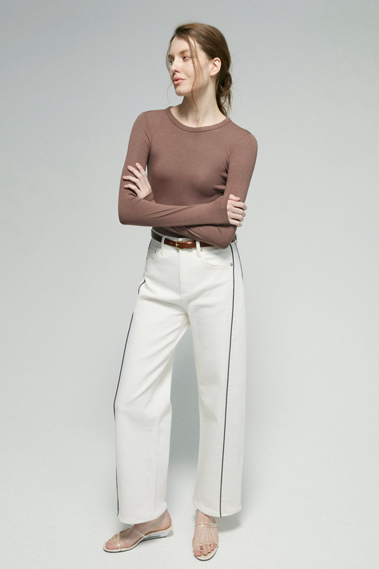 Crush Curve Ankle Jeans | HJ052