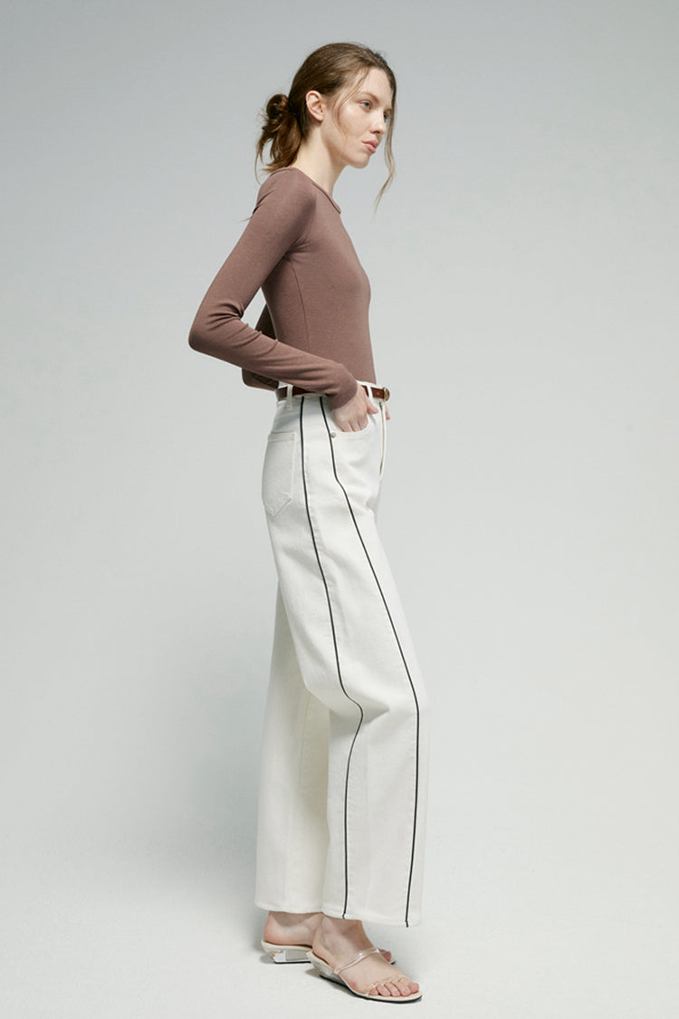 Crush Curve Ankle Jeans | HJ052