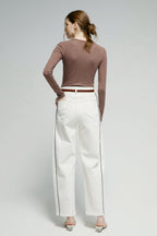 Crush Curve Ankle Jeans | HJ052