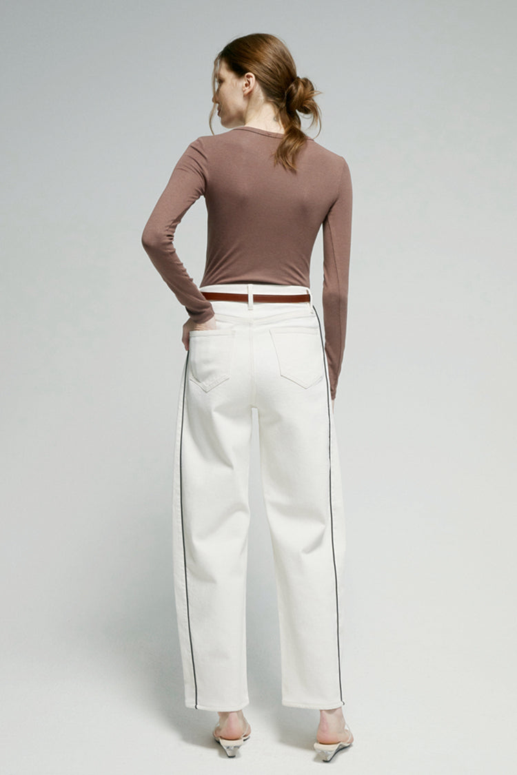 Crush Curve Ankle Jeans | HJ052