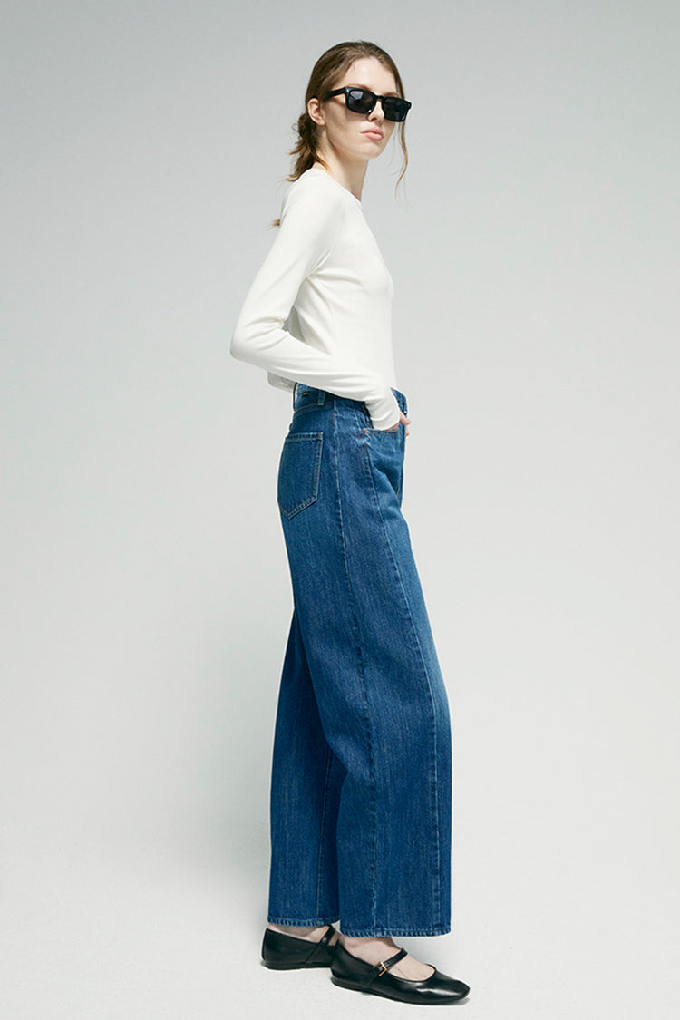 Crush Curve Ankle Jeans | HJ052