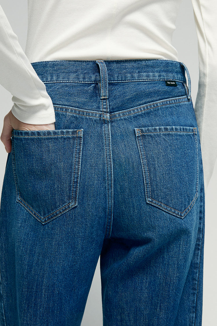Crush Curve Ankle Jeans | HJ052