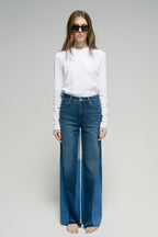 Shadow Split Wideleg Jeans | HJ056