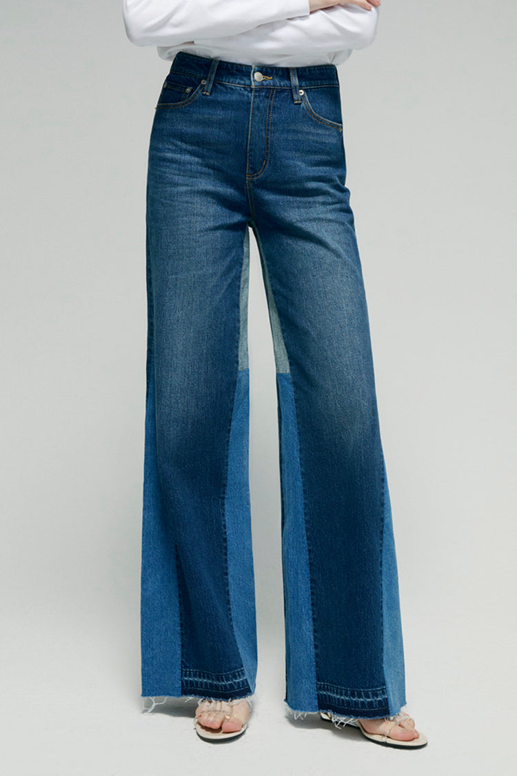 Shadow Split Wideleg Jeans | HJ056