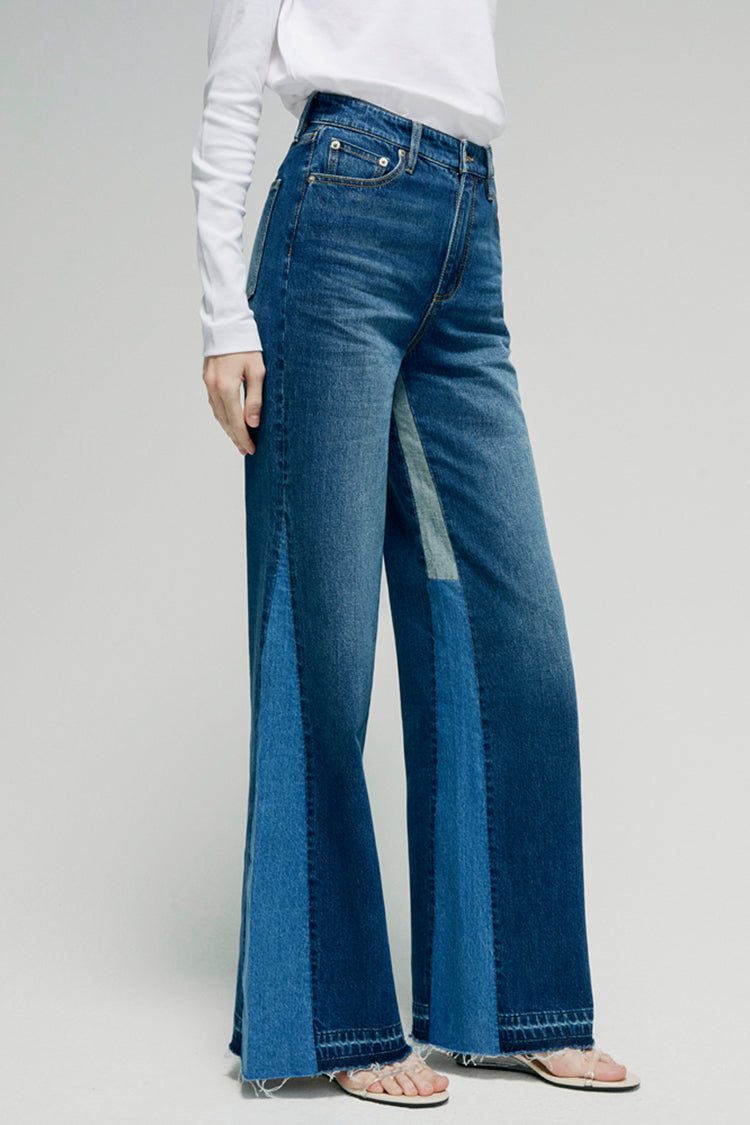 Shadow Split Wideleg Jeans | HJ056