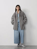 Meteor Variations Sable Fur Coat