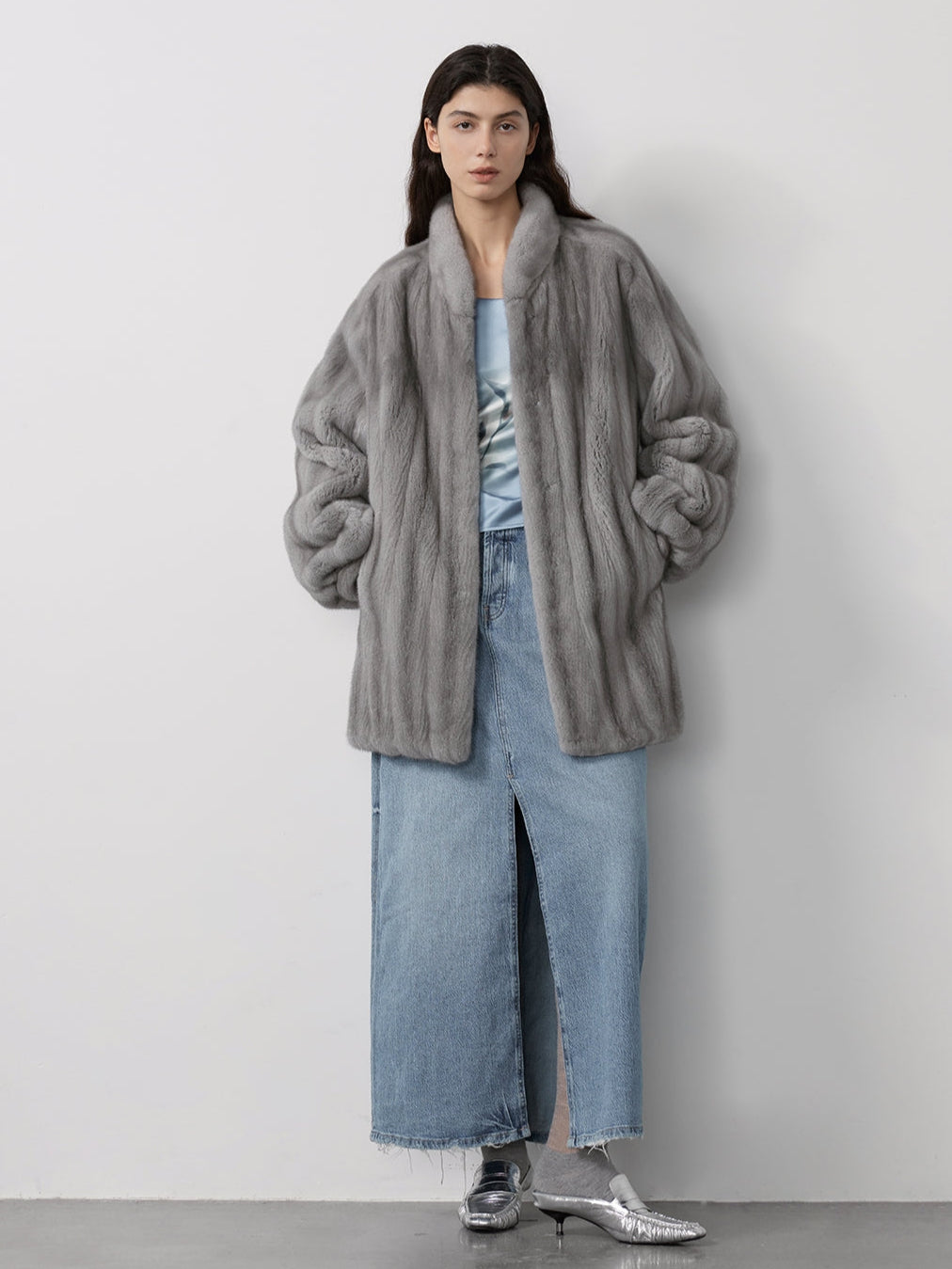 Meteor Variations Sable Fur Coat